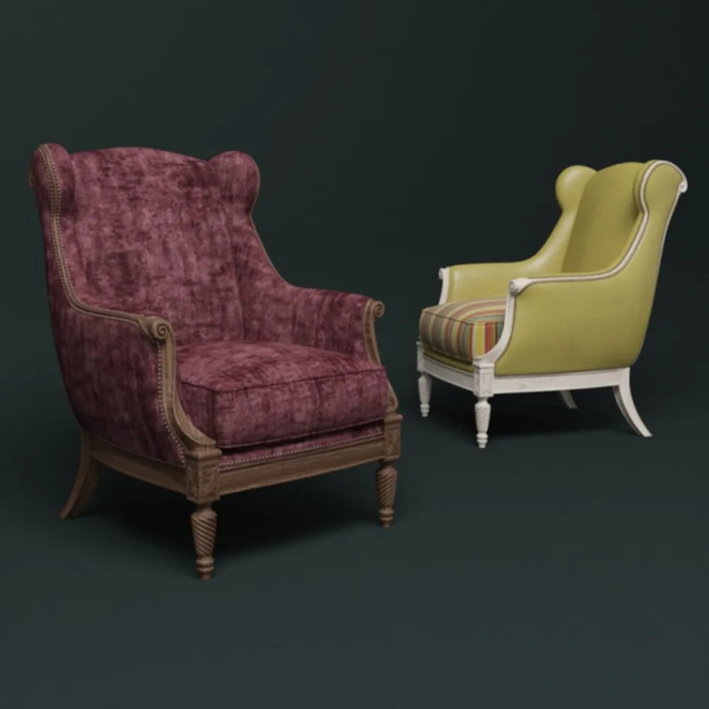 furniture – Armchair Ezio Bellotti Platinum Art 5573 3ds Max