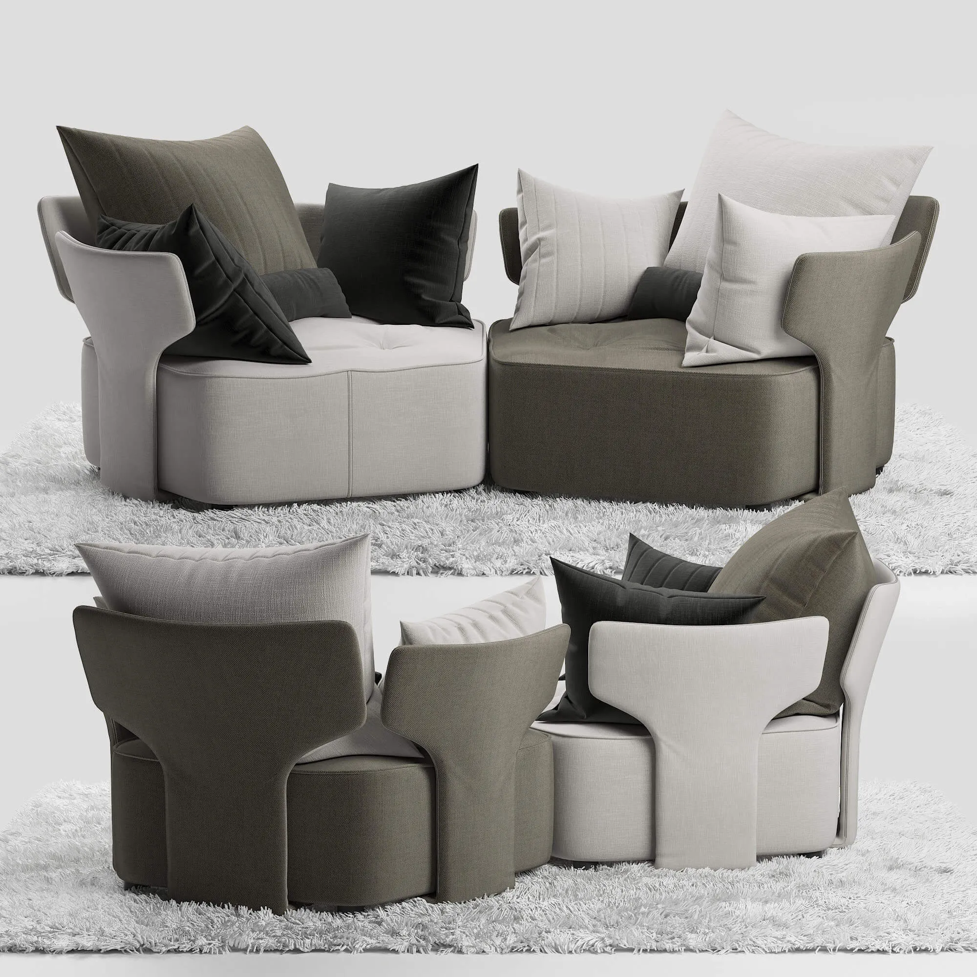 furniture – Armchair Fama My Nexus 006 3ds Max