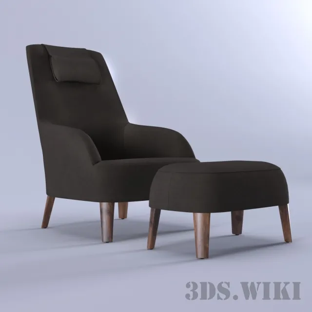 furniture – Armchair FEBO BERGERE | Armchair By Maxalto 3ds Max