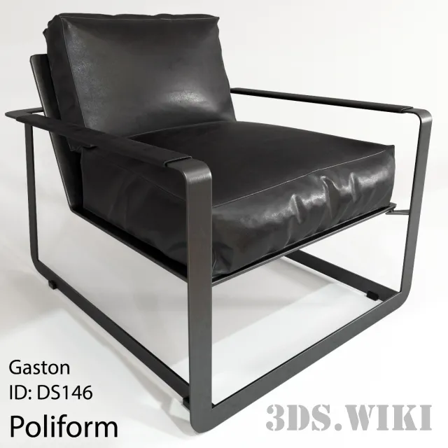 furniture – Armchair GASTON By Poliform 3ds Max