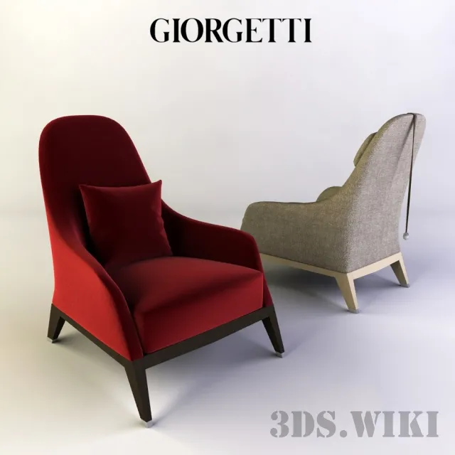 furniture – Armchair Giorgetti 51060 3ds Max