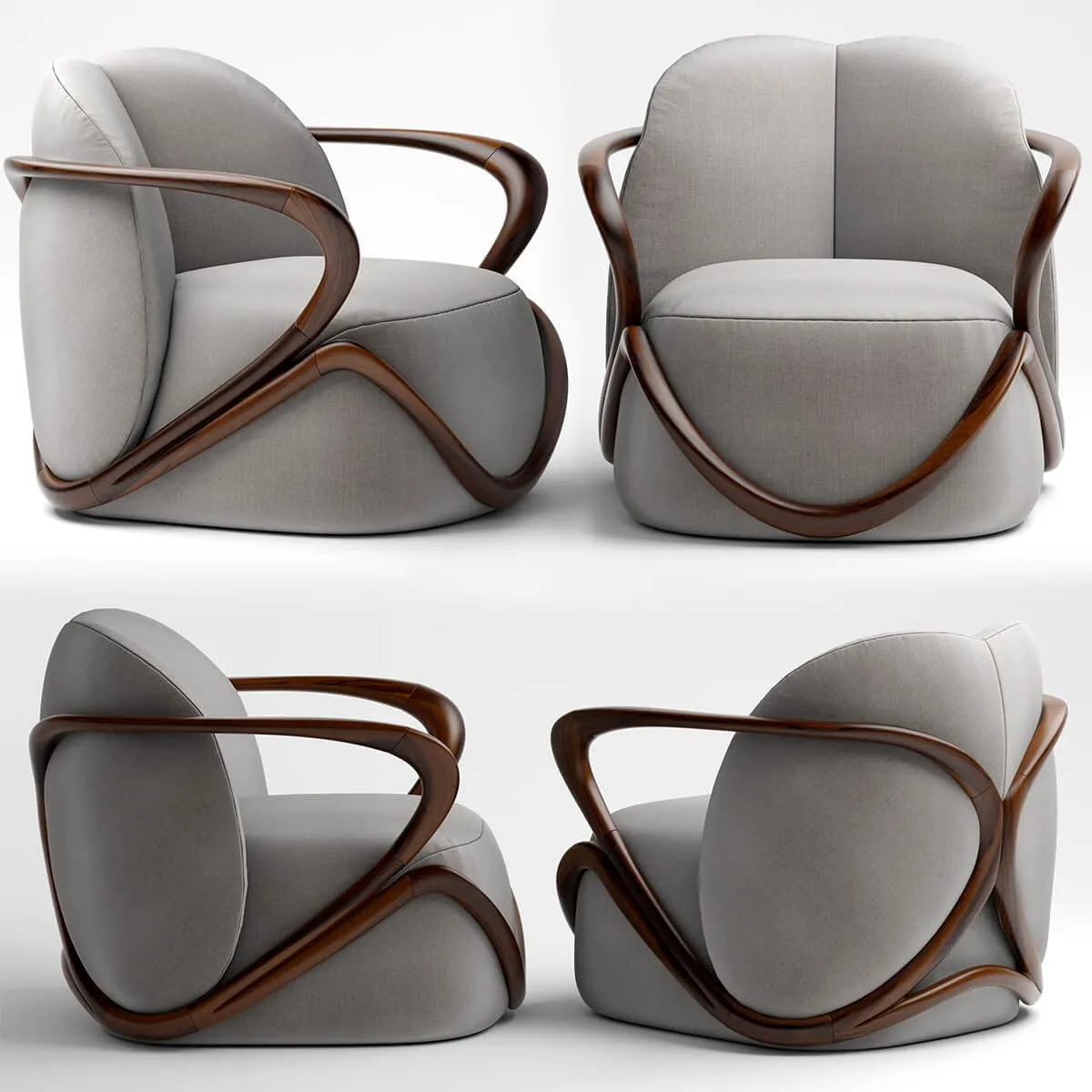 furniture – Armchair Giorgetti Hug 3ds Max