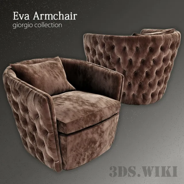 furniture – Armchair Giorgio Collection Lifetime Eva 3ds Max