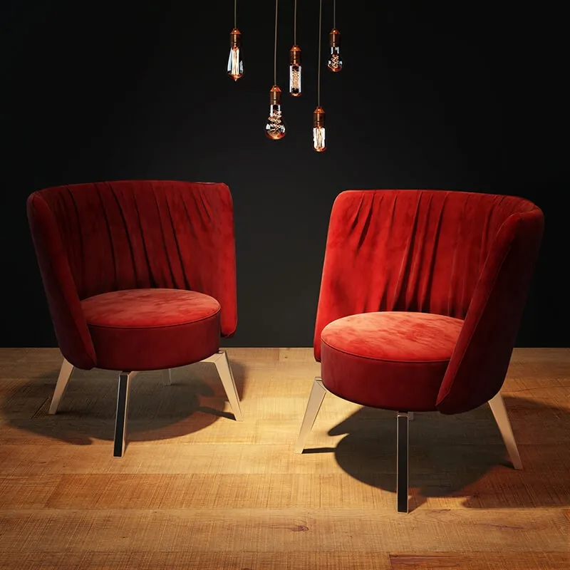 furniture – Armchair Intertime Kite and Edison lamps 3ds Max
