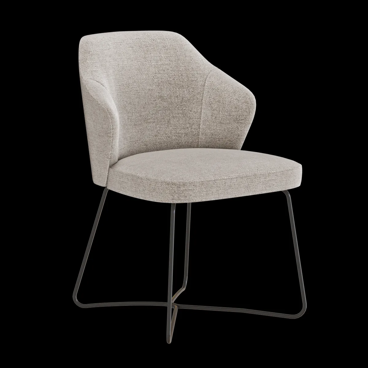 furniture – Armchair Lesile Dining 3ds Max