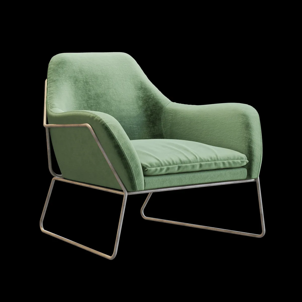 furniture – Armchair Made Frame 3ds Max