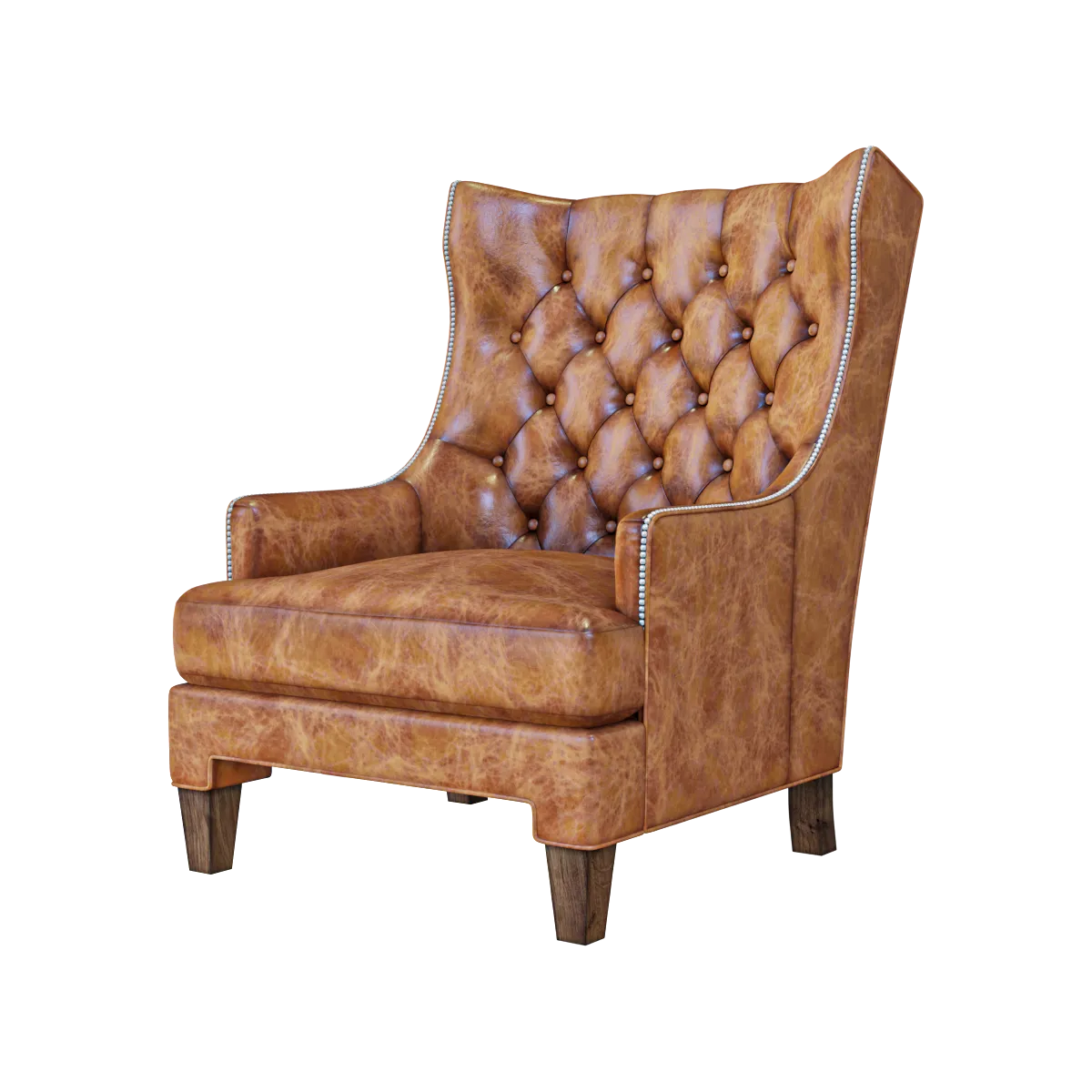 furniture – Armchair Maximus Wingback 3ds Max