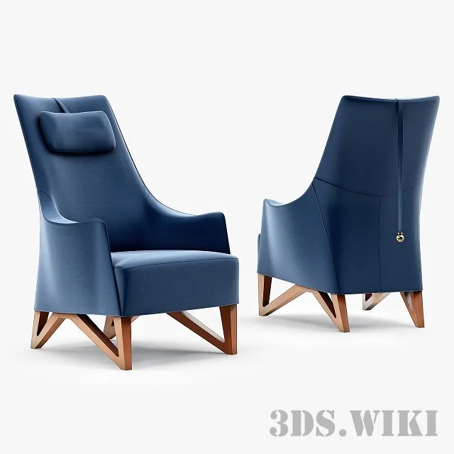 furniture – Armchair MOBIUS 63940 Giorgetti 3ds Max