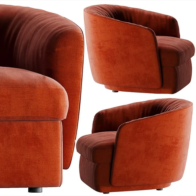 furniture – Armchair Molteni b and c Holborn 3ds Max