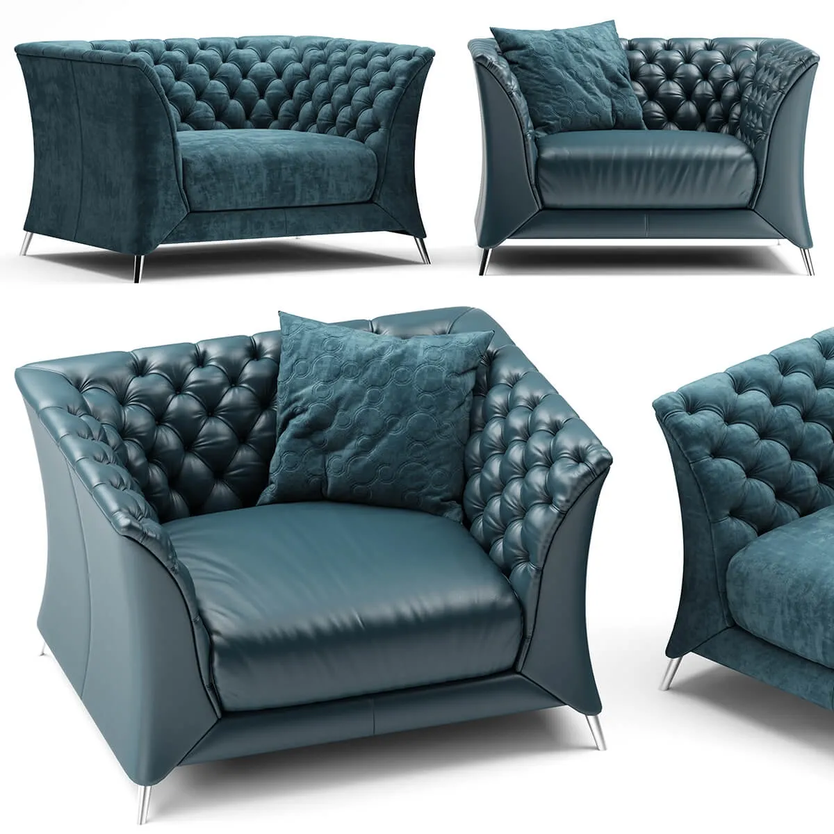 furniture – Armchair natuzzi La Scala 3ds Max