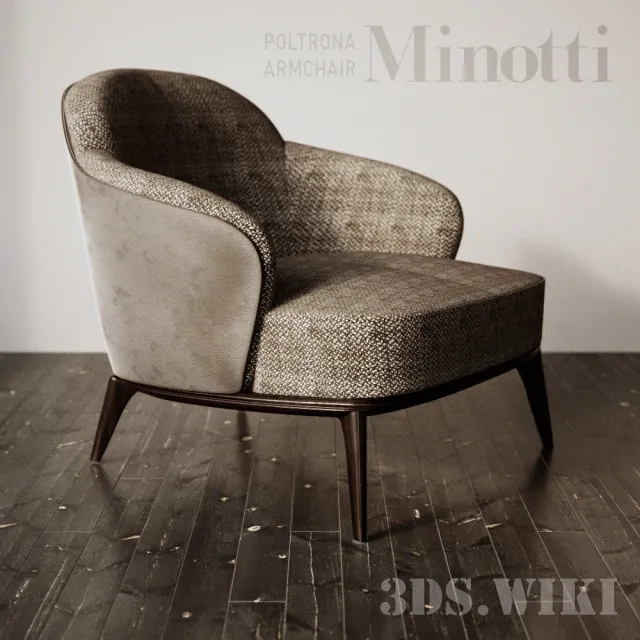 furniture – Armchair Poltrona Armchair Minotti 3ds Max