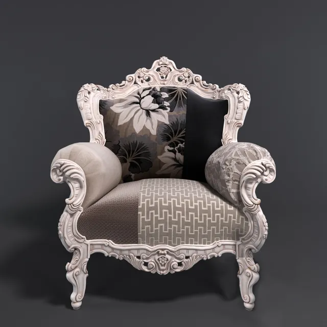 furniture – Armchair Prince 3ds Max