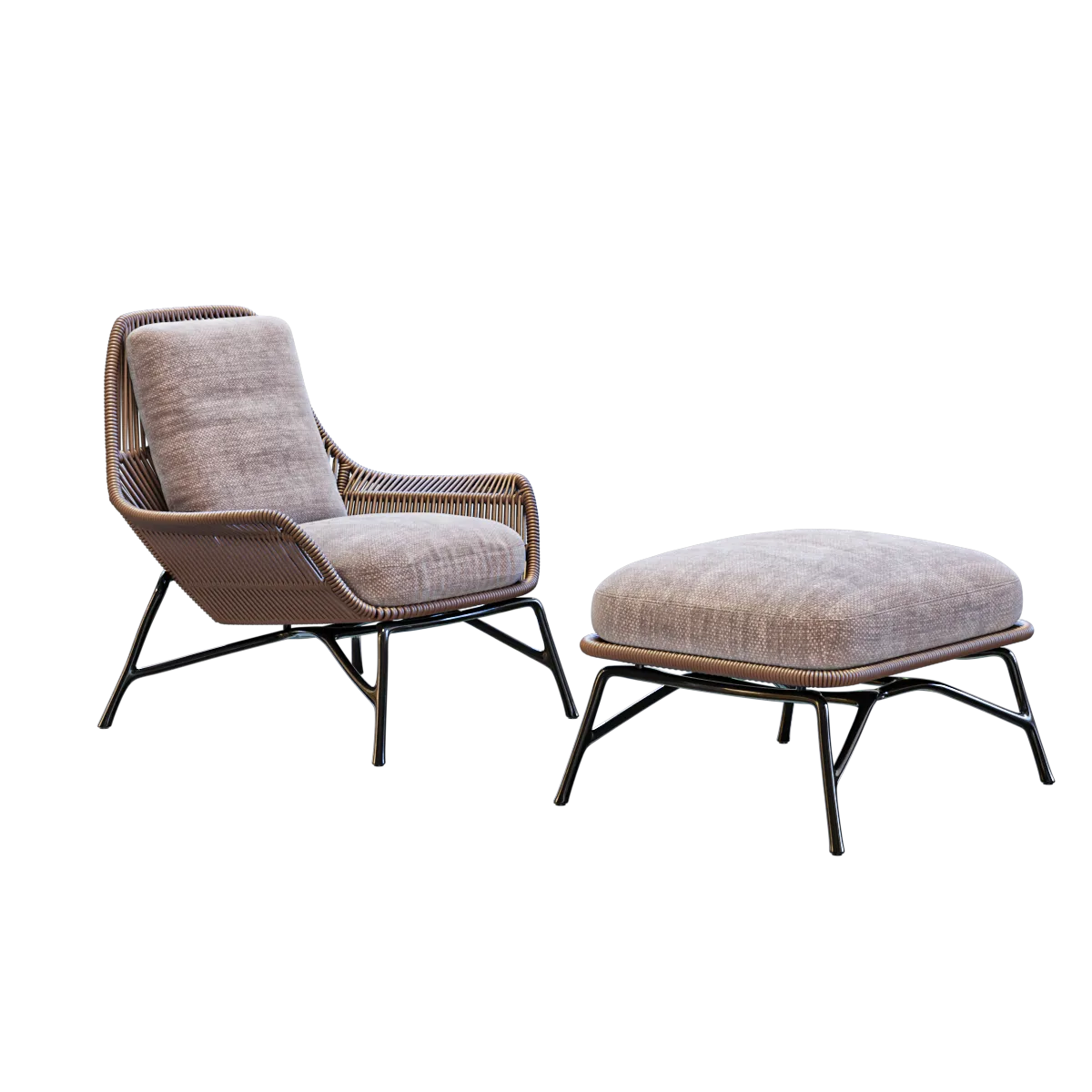 furniture – Armchair Prince Cord Indoor 3ds Max