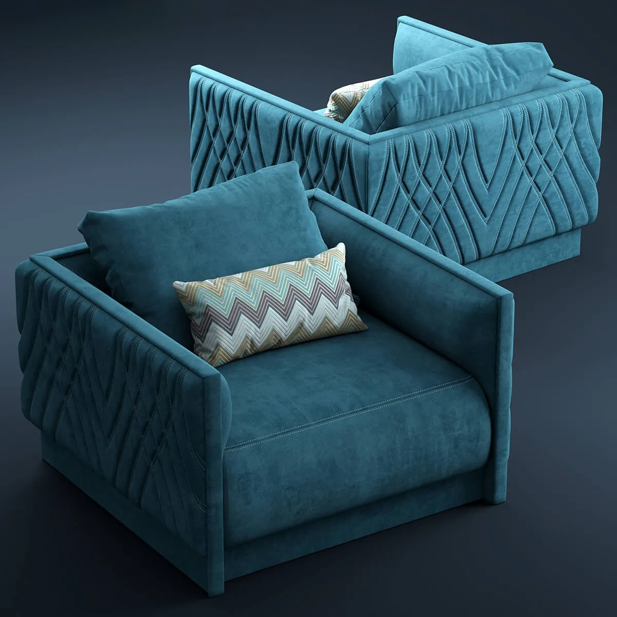furniture – Armchair smania Miami 3ds Max