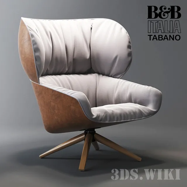 furniture – Armchair Tabano – B&B Italia 3ds Max