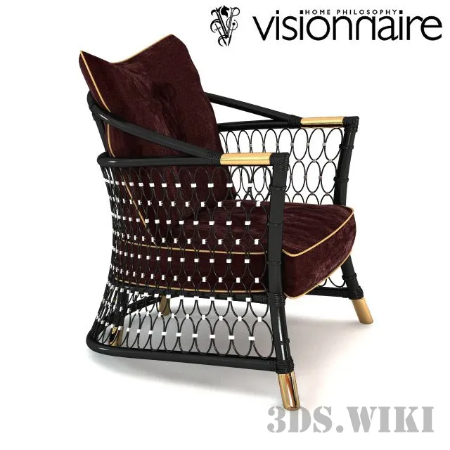 furniture – Armchair VISIONNAIRE (IPE CAVALLI) DEHORS 3ds Max