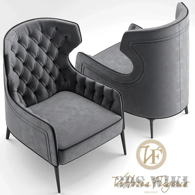 furniture – Armchair Vittoria Frigerio 3ds Max