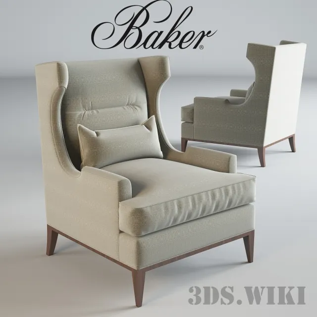 furniture – Armchair Westminster Wing 3ds Max
