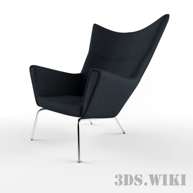furniture – Armchair with metal legs 3ds Max