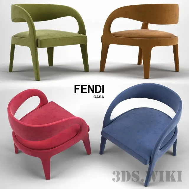 furniture – Armchairs Berenice 3ds Max
