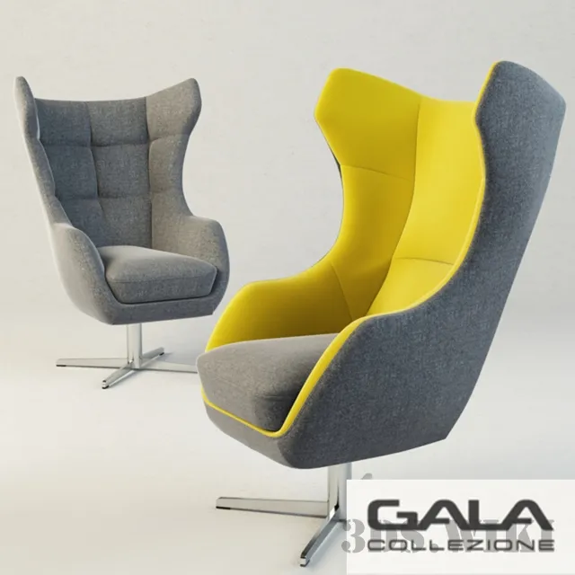 furniture – Armchairs Zing Gala 3ds Max