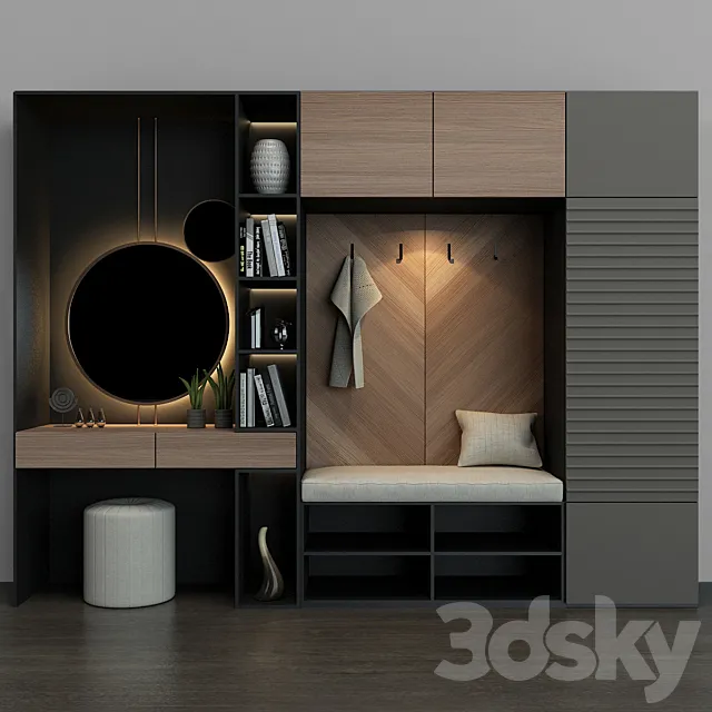 Furniture Arrangement 006 3DS Max Model