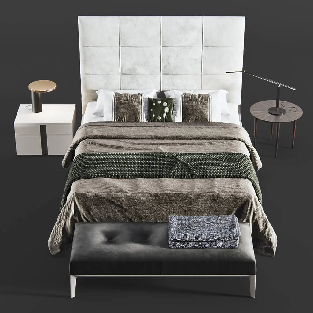 furniture – Askona Elisa Grand Bed 3ds Max