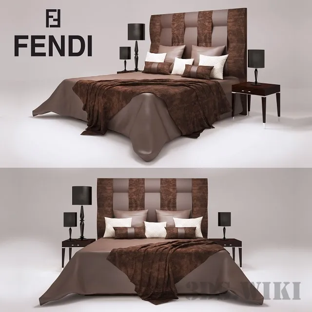 furniture – Astoria Fendi Casa bed 3ds Max