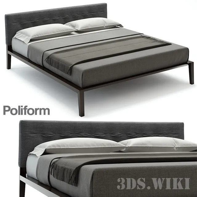 furniture – Aton Poliform bed 3ds Max