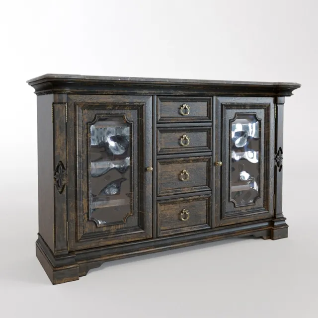furniture – Auberose Bar Cabinet 3ds Max