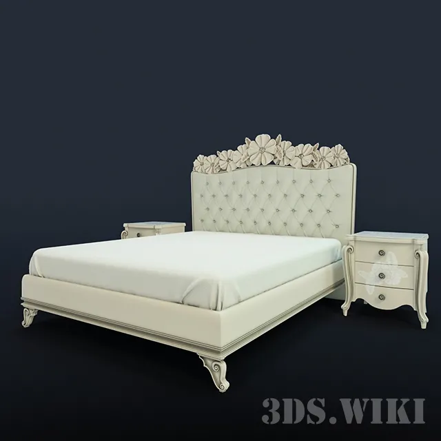 furniture – Avenanti Charlotte bed 3ds Max