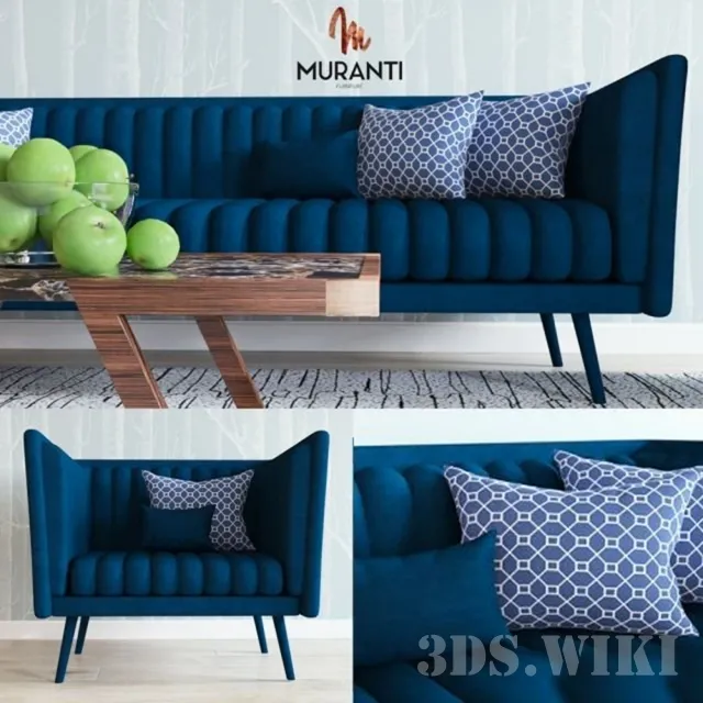 furniture – Azurite and Anatasis furniture by Muranti 3ds Max