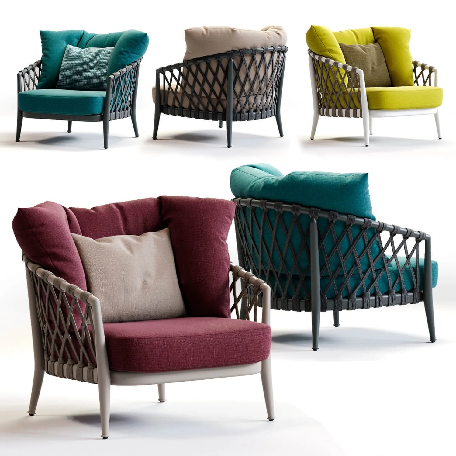 furniture – B and B Italia Erica armchair 3ds Max