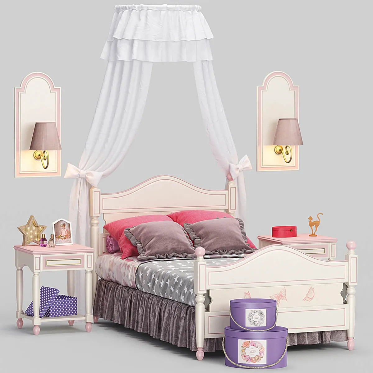 furniture – Baby Happy Night FERRETTI bed 3ds Max