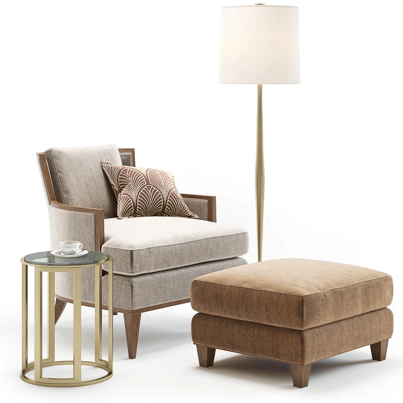 furniture – Baker California Lounge armchair 3ds Max