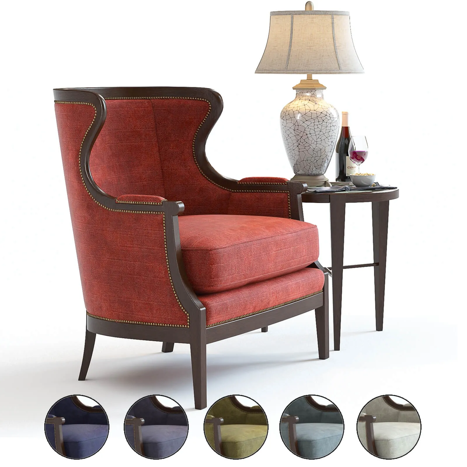 furniture – Baker chair No. 476 3ds Max