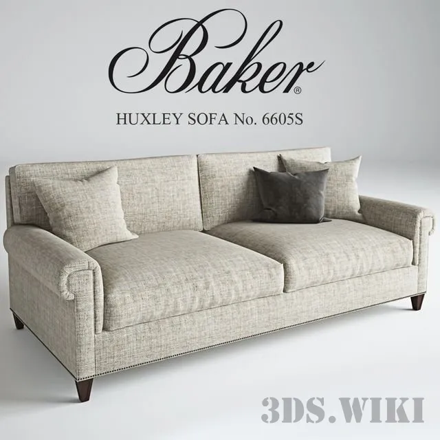 furniture – Baker Huxley Sofa No  6605S 3ds Max