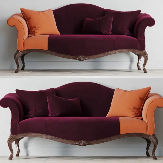 furniture – Baker King George settee 3ds Max