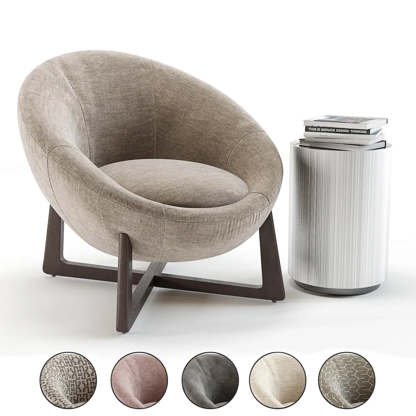 furniture – Baker Pod Lounge Chair 3ds Max