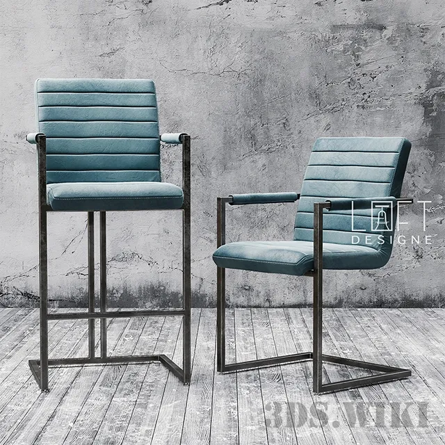 furniture – Bar and simple chair Loftdesigne 3724 3ds Max