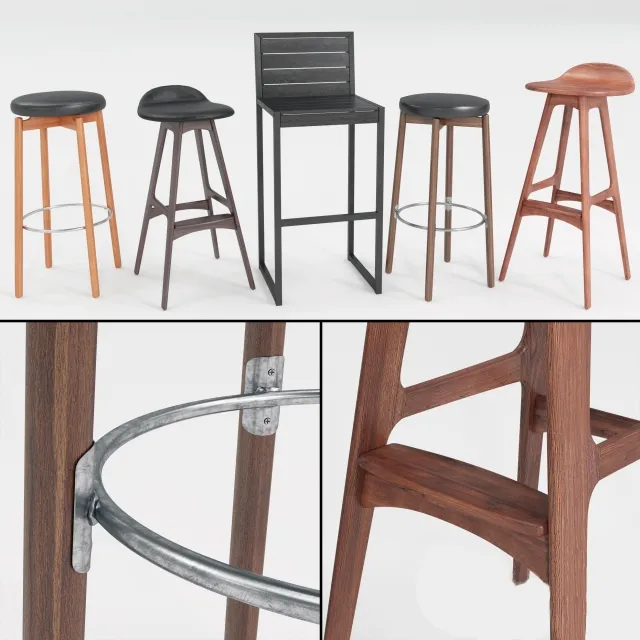 furniture – Bar chairs 7 3ds Max