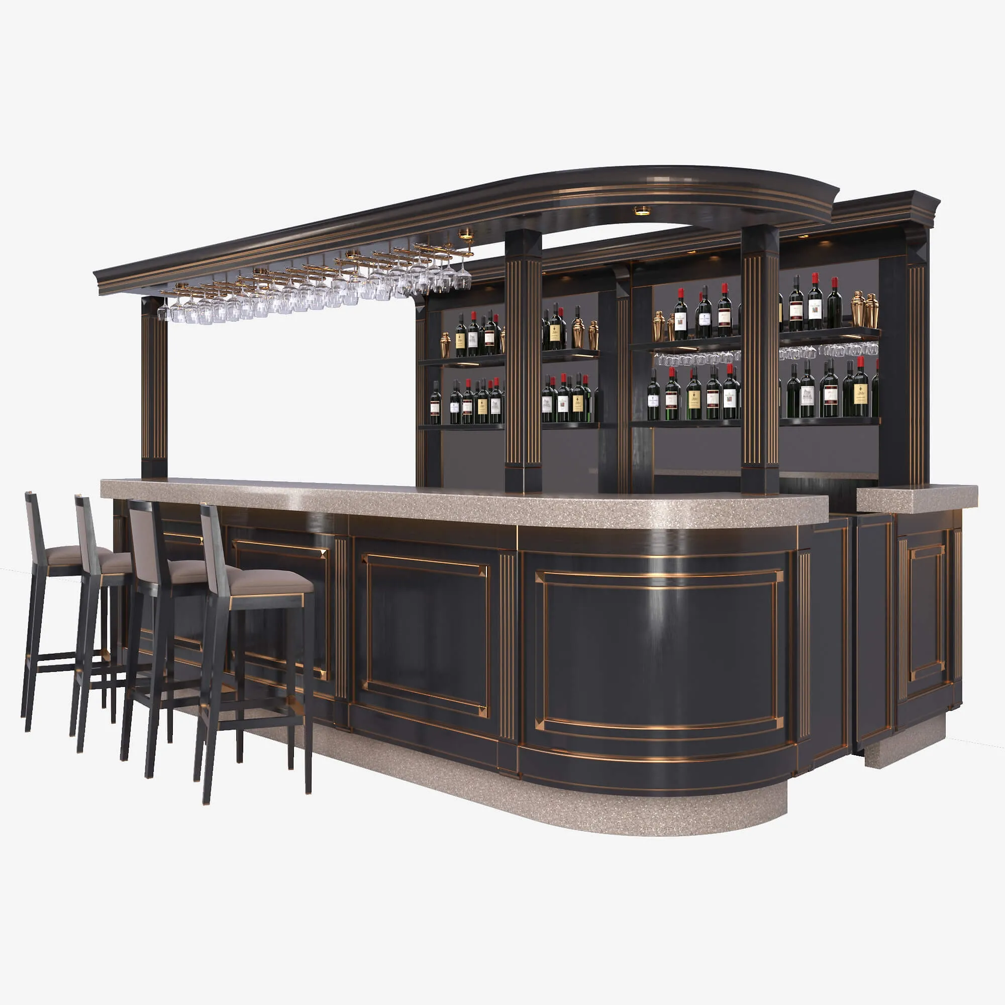 furniture – bar counter 92 3ds Max