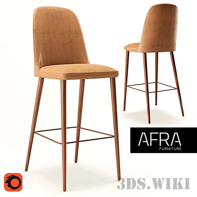 furniture – Bar stool Meka One by Afra 3ds Max