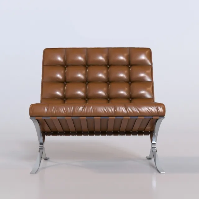 furniture – Barcelona chair 3ds Max