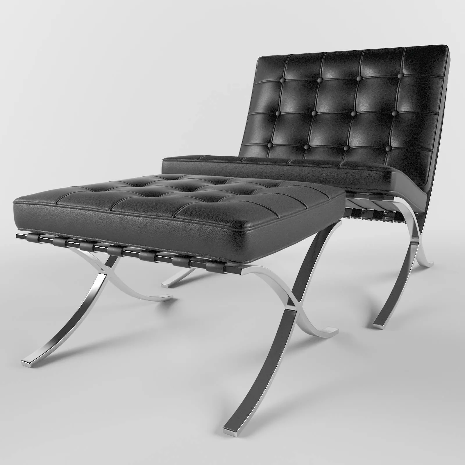 furniture – Barcelona chair 9 3ds Max