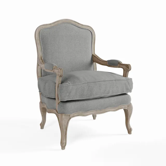 furniture – Bastille dark grey armchair 7 3ds Max