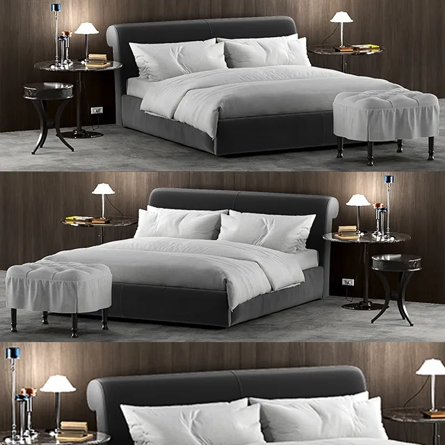 furniture – Baxter Alfred soft bed 3ds Max