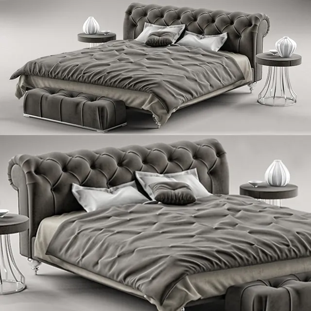furniture – Baxter  Casper Bed 3ds Max