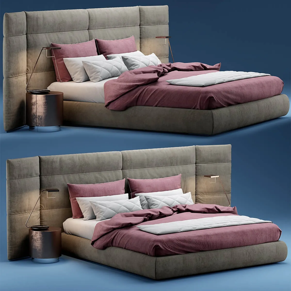 furniture – Baxter extra couche bed 2 3ds Max
