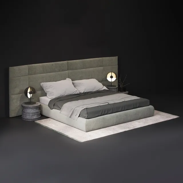 furniture – Baxter extra couche bed 3ds Max